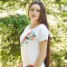 Embroidered t-shirt "Patent Poppy and Chamomile"